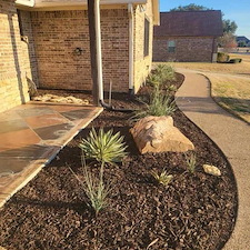 Flower Bed Renovation in Lipan, TX 5