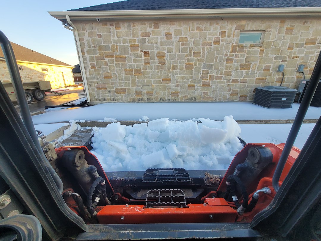 Weatherford Texas snow and ice removal Thumbnail